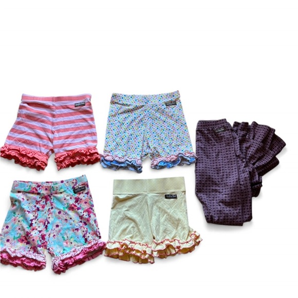 Matilda Jane Other - Matilda Jane Colorful Ruffled Girls' Shorts and 1 pant LOT